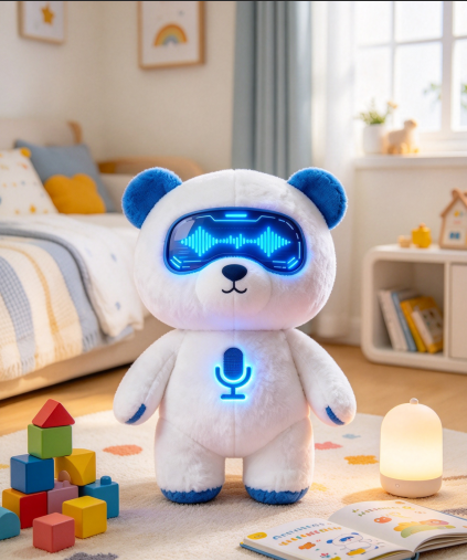 AI Voice-Interactive Plush, Cyber Bear