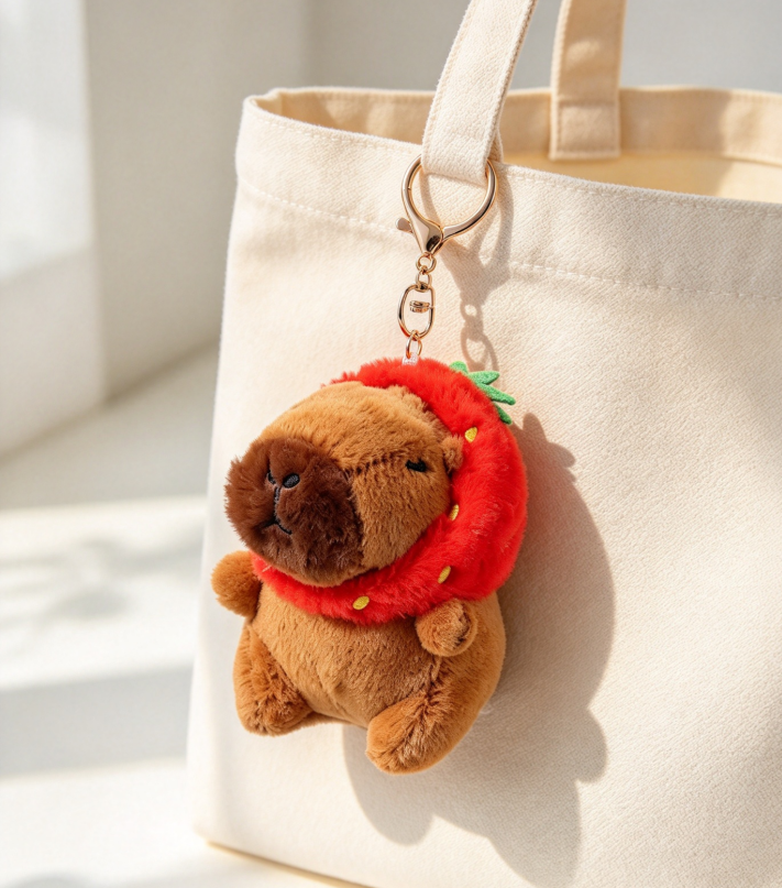Strawberry Capybara Plush