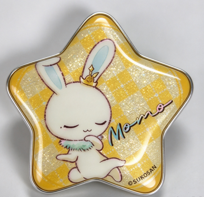Star-Shaped Tin Badge, Mo-mo