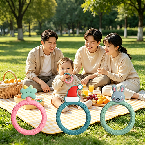 Wristband-Style Silicone Teether