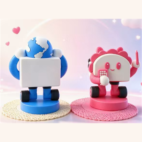Custom PVC Drip-Glue 3D Cartoon Figure with Phone Stand