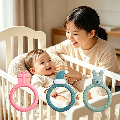 Wristband-Style Silicone Teether