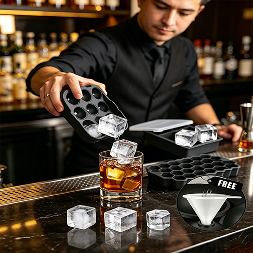 Multi-Functional Silicone Ice Tray Set