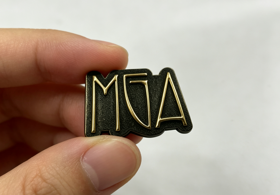 Embossed Metal Pin Badge