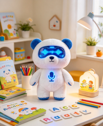 AI Voice-Interactive Plush, Cyber Bear