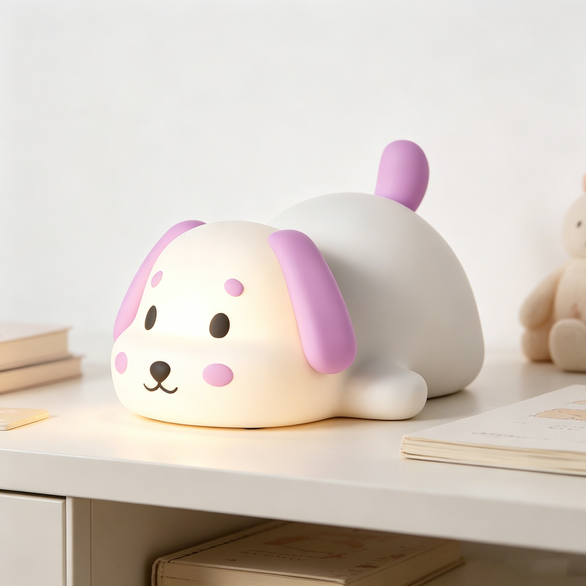 Lying Puppy Silicone Tap Light (Night Lamp)