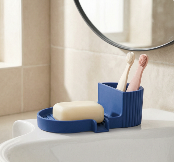 Multi-Functional Silicone Soap Dish