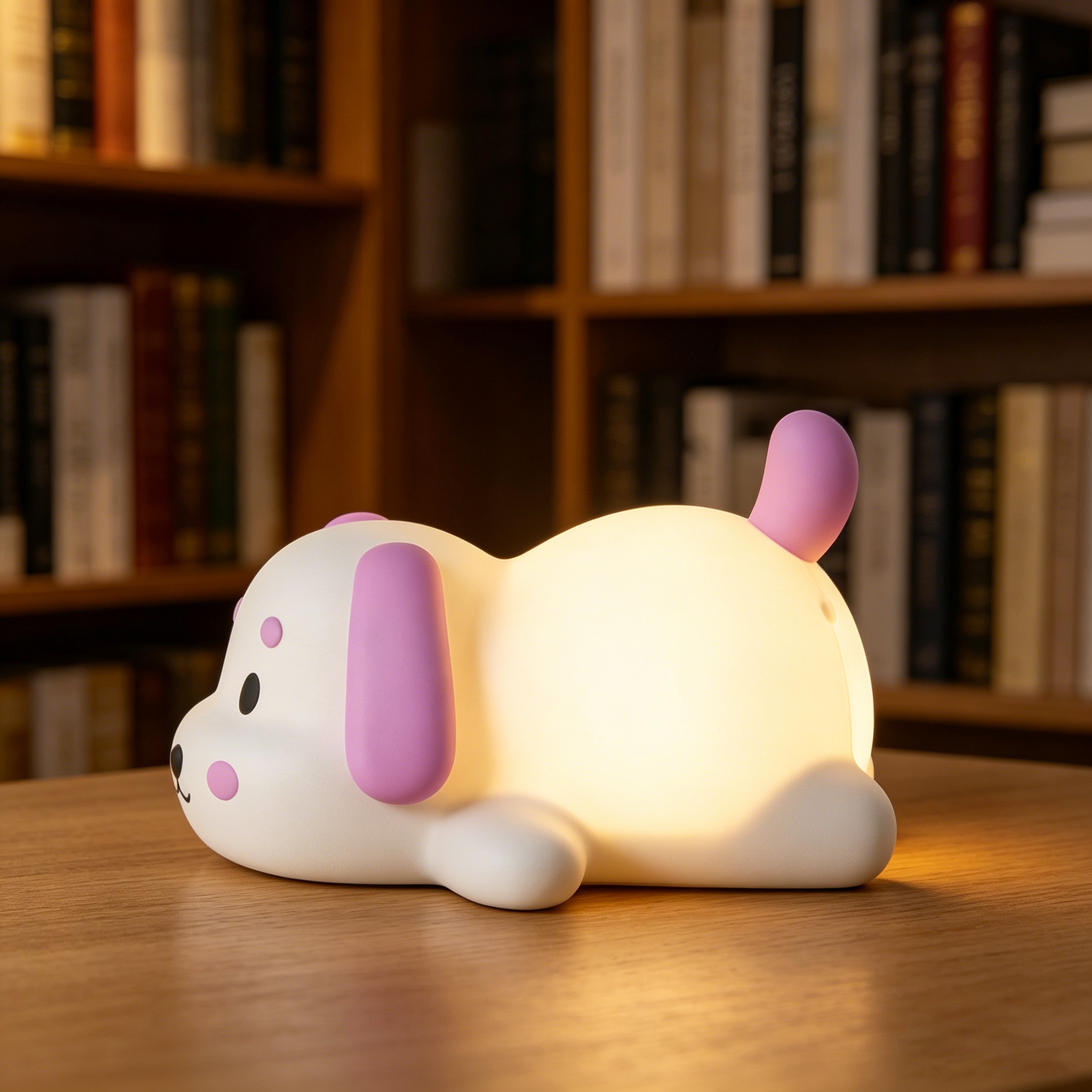 Lying Puppy Silicone Tap Light (Night Lamp)