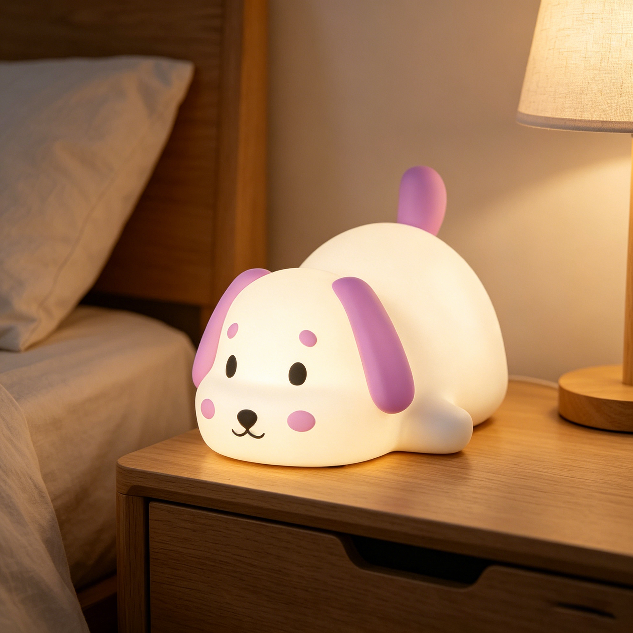 Lying Puppy Silicone Tap Light (Night Lamp)