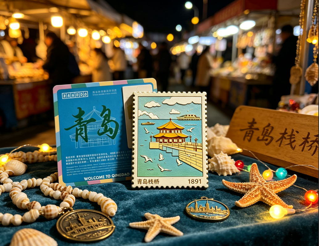 Chinese Scenery Stamp-Design Cultural Creative Fridge Magnet