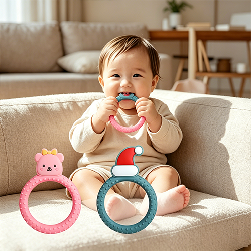 Wristband-Style Silicone Teether
