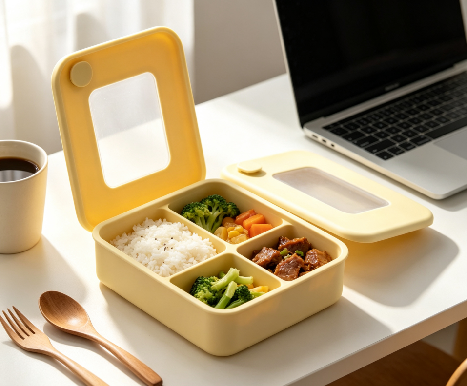 Divided Compartment Silicone Lunch Box