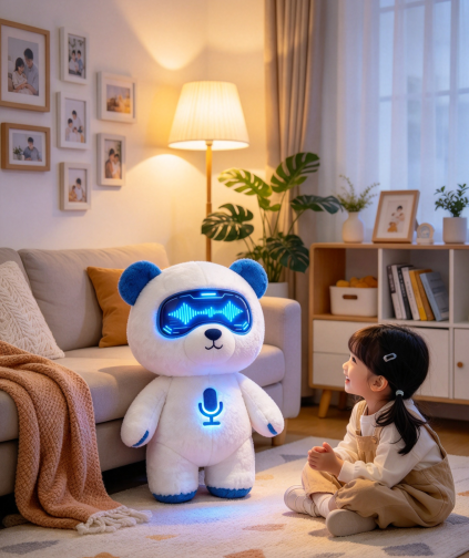 AI Voice-Interactive Plush, Cyber Bear