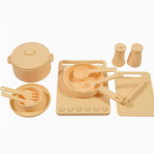 Kids' Silicone Pretend Play Kitchen Toy Set