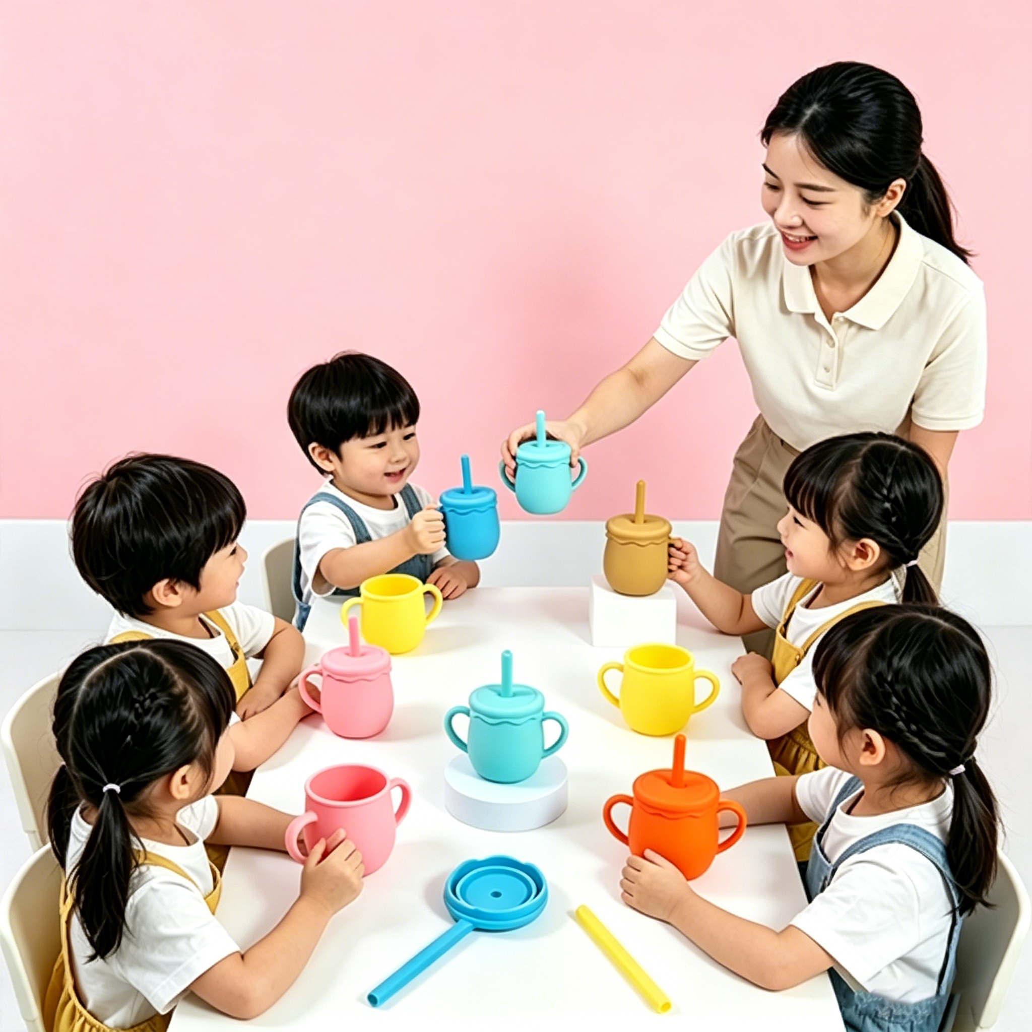 Food-Grade Silicone Baby Training Mug